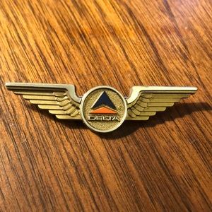 Delta Air Lines Gold Plastic Wings Stoffel Seal marking